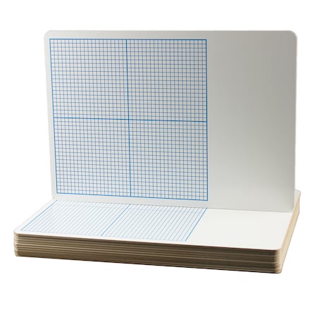Flipside Graph Dry Erase Board, 0.25in Grid, 11in x 16in, PK12 11261